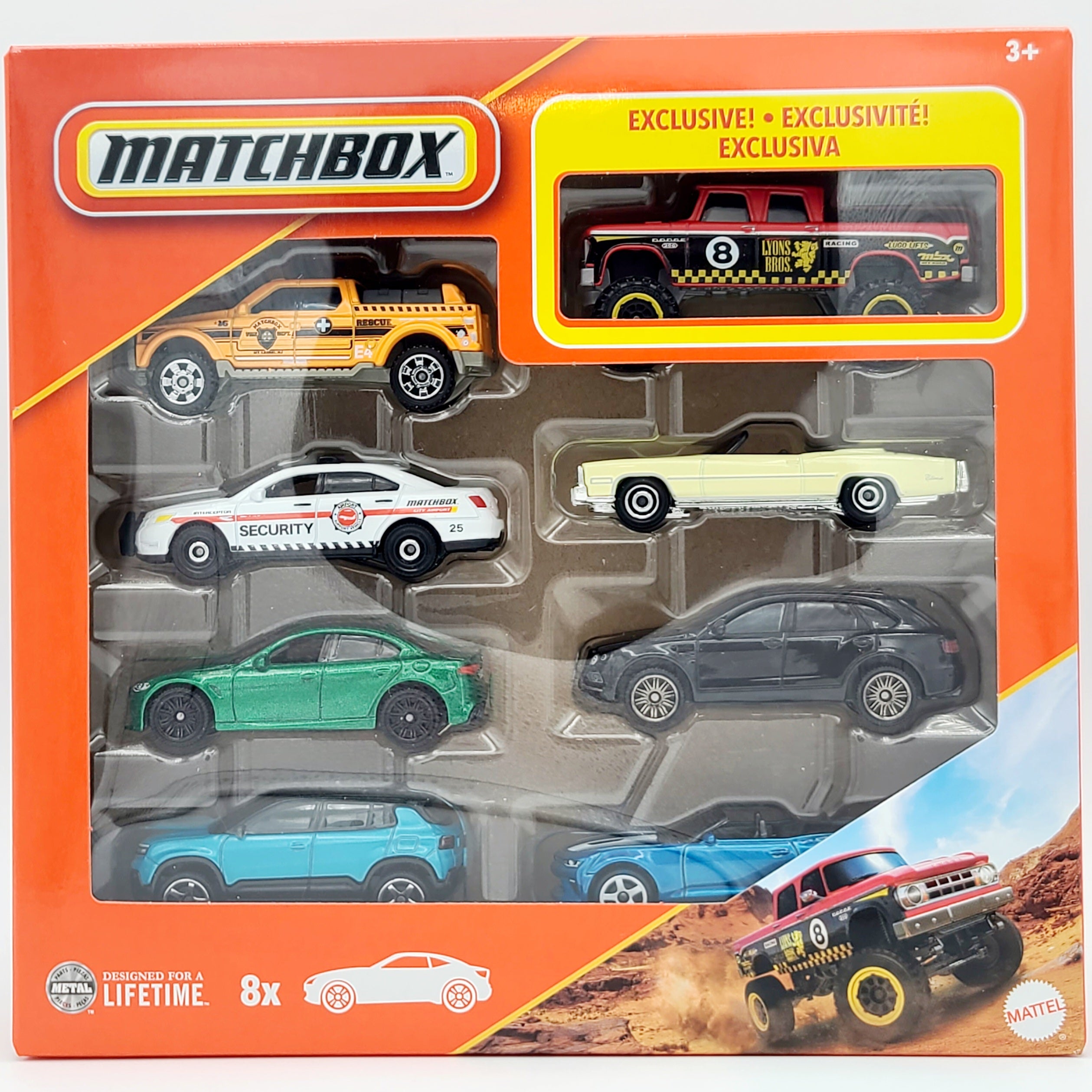 Matchbox 8 Pack - Exclusive '68 Dodge D200 Pickup (2025 Mix 1)